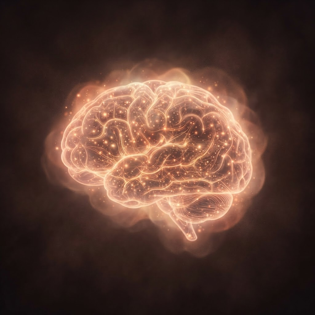 Réseau neuronal abstrait évoquant le système nerveux